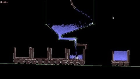 LiquidFun tipping buckets and train-cart loader