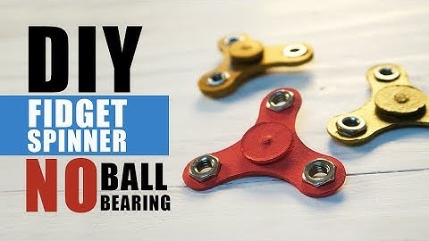 How to make a DIY Fidget Spinner Without Ball Bearings