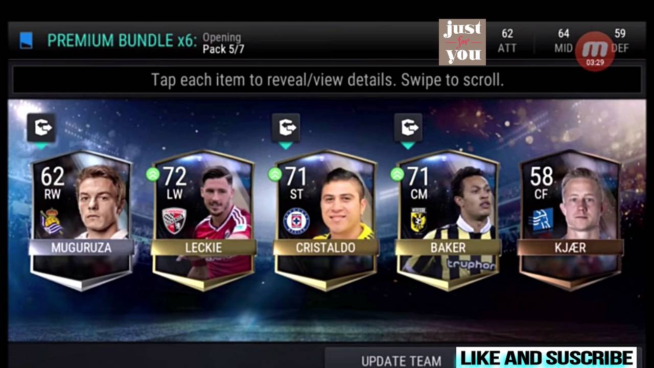 FIFA 17 MOBILE PACK OPENING!!!!!!!!