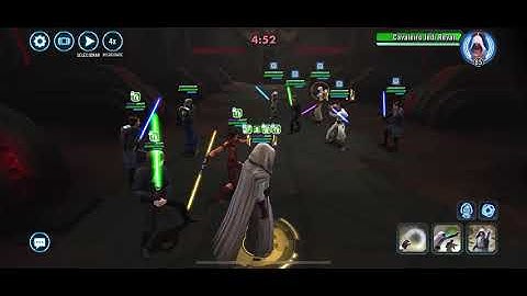 JML with Bastila lead and wat beats ultimate GL Rey with jedi (easy win)