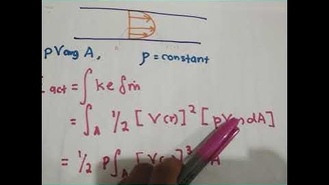 kinetic energy correction factor