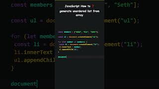 How to generate list items dynamically using JavaScript