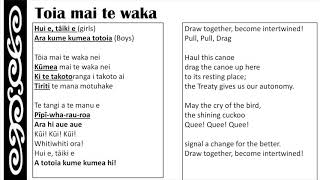 Toia Mai te waka nei