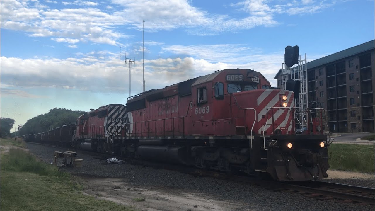 CP SD40-2 Pac Man’s Leading Ballast Train
