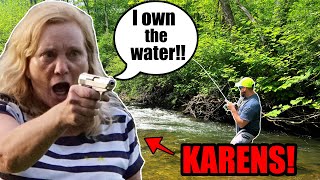 ANGRY KAREN VS FISHERMAN!  - They 
