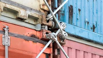 The Genius Techniques Engineers Found to Tightly Secure Massive Container Ships