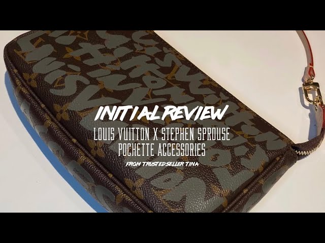 LOUIS VUITTON x STEPHEN SPROUSE GRAFFITI POCHETTE ACCESSOIRE LIMITED  EDITION