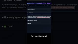 Server Components Are Good For This In Next.js #nextjs #reactjs