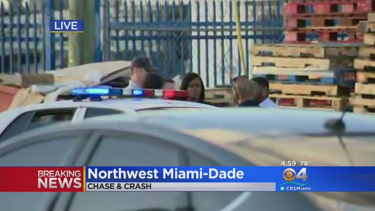 Suspect Taken Into Custody Following Crash In Hialeah - YouTube