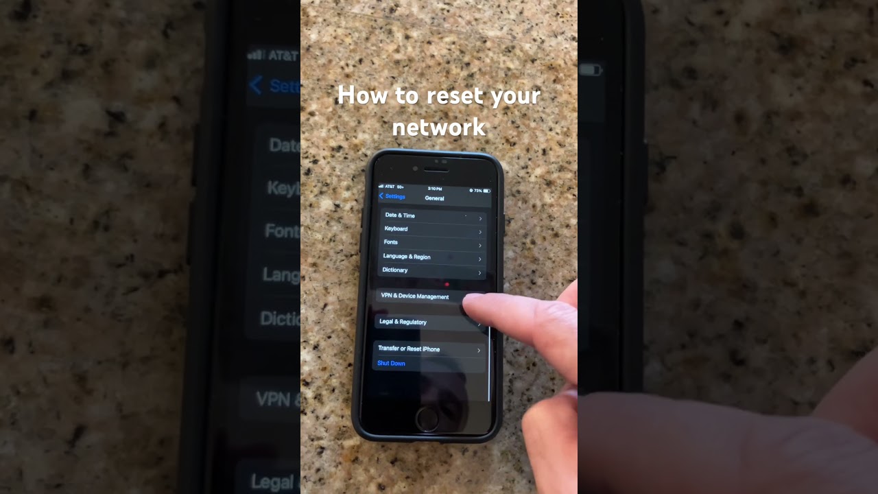 How to reset you network on any iPhone 