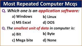 Most Repeated Computer Mcqs | Computer Science Mcqs | PPSC Computer Mcqs | Important Computer Mcqs