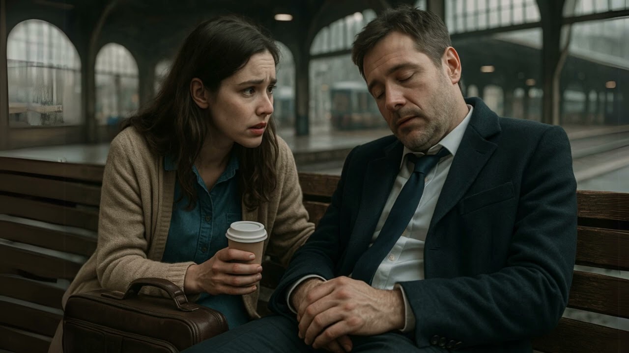 Milionarul văduv a adormit pe banca din gară… iar femeia care l-a trezit nu-l recunoștea