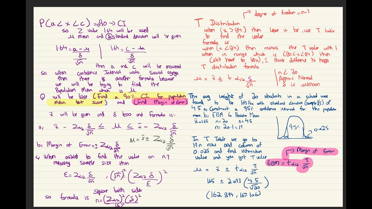 Understanding Statistics: Population Mean, Z-Score, T-Score, and Population Proportion (HINDI)