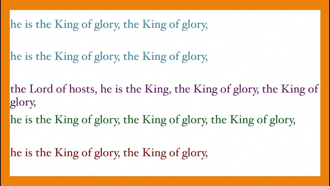 G. F. Händel: "Lift up your heads, O ye gates" (HWV 56/33) - Messiah