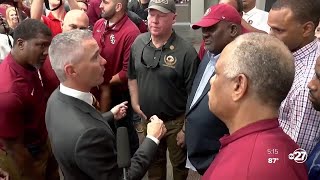 FSU head coach Mike Norvell says he's proud of Marvin Wilson, apologizes