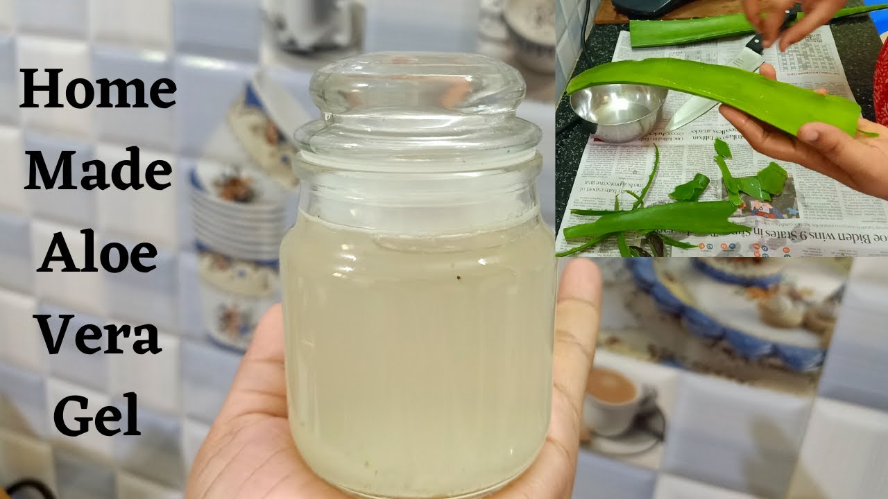 Beauty Recipe Homemade Aloe vera Gel How to make aloe vera gel at
