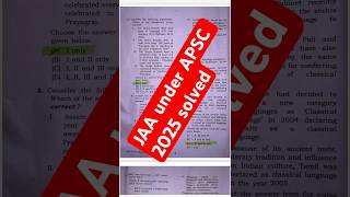 Apsc - JAA exam paper SOLVED 06/07/2925 #exam #apsc
