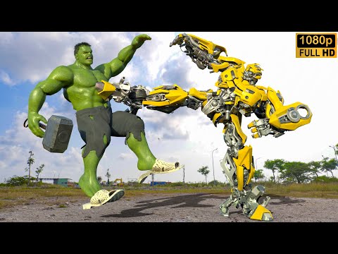 Transformers x Avengers: The Hulk vs Bumblebee | Paramount Pictures [HD]