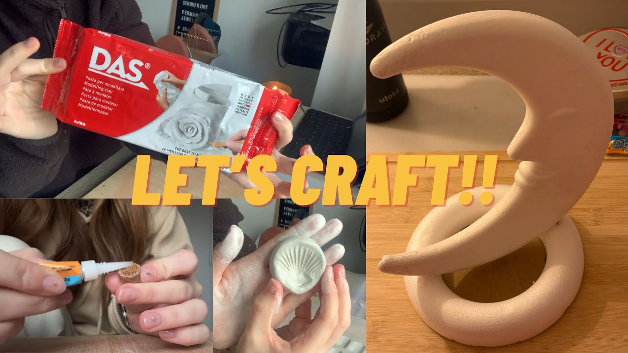 Let’s Craft Together | Trinket Dishes, Moon Charm Holder & DIY Clay Stamp