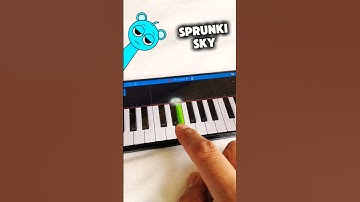 SKY SOUND SPRUNKI PIANO EASY LESSON #Shorts #Incredibox