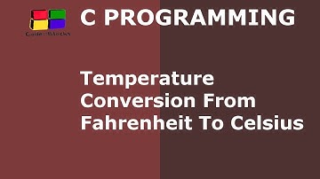 C Program to Convert Temperature From Fahrenheit to Celsius | Hindi