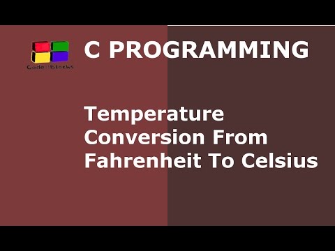 C Program to Convert Temperature From Fahrenheit to Celsius | Hindi