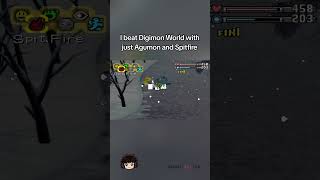 I beat Digimon World with just Agumon and Spitfire. #retrogaming #ps1 #90s #nostalgia #digimon