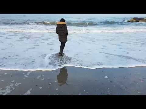 Vic matie leather boots on the beach
