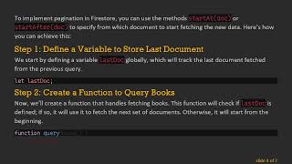 Mastering Firestore Pagination: Seamlessly Load Data with JavaScript