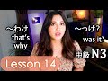 Intermediate Japanese Lesson 14 Grammar (N3 JLPT) PART 2 Minna no Nihongo
