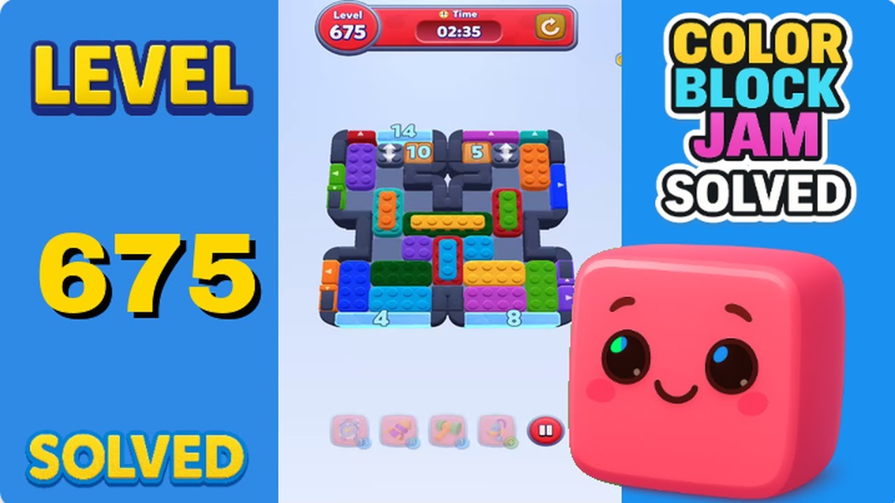Color Block Jam Level 675 - Walkthrough