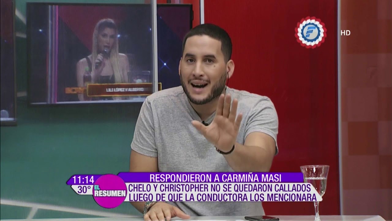 Chelo y Christopher responden a Carmiña Masi | El Resumen resumenerd