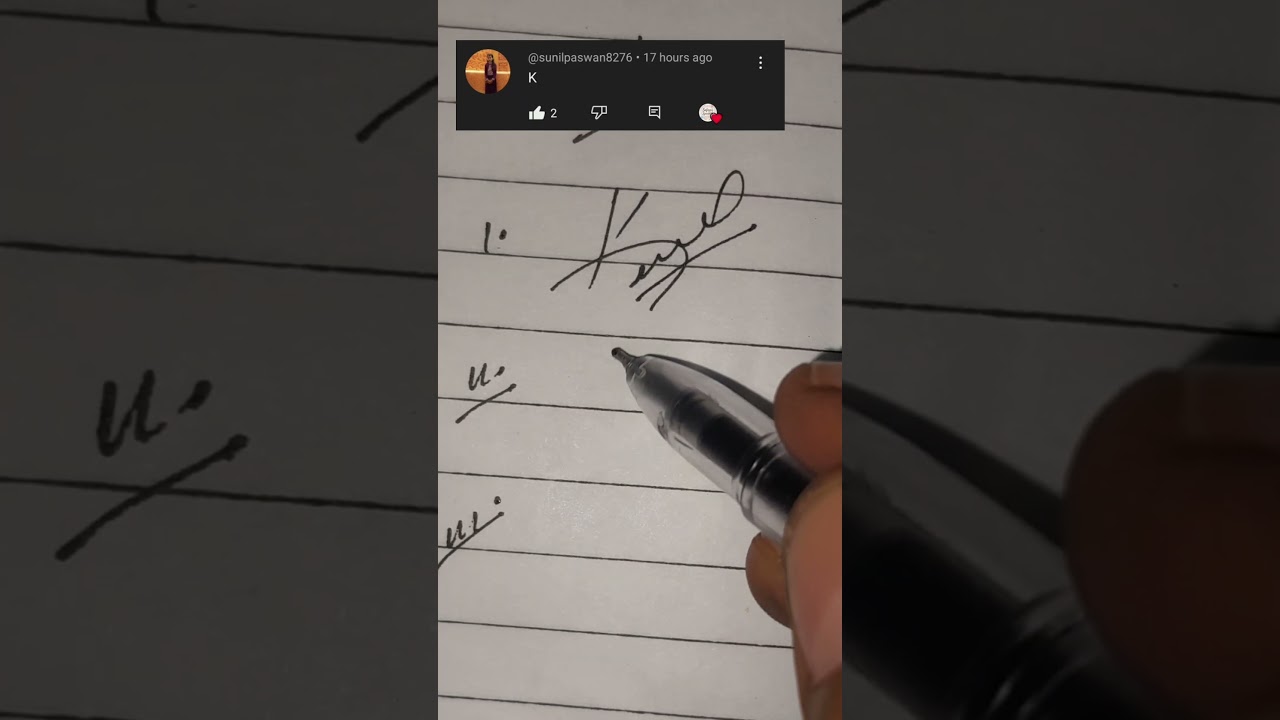 K name signature idea | comment your name latter 
