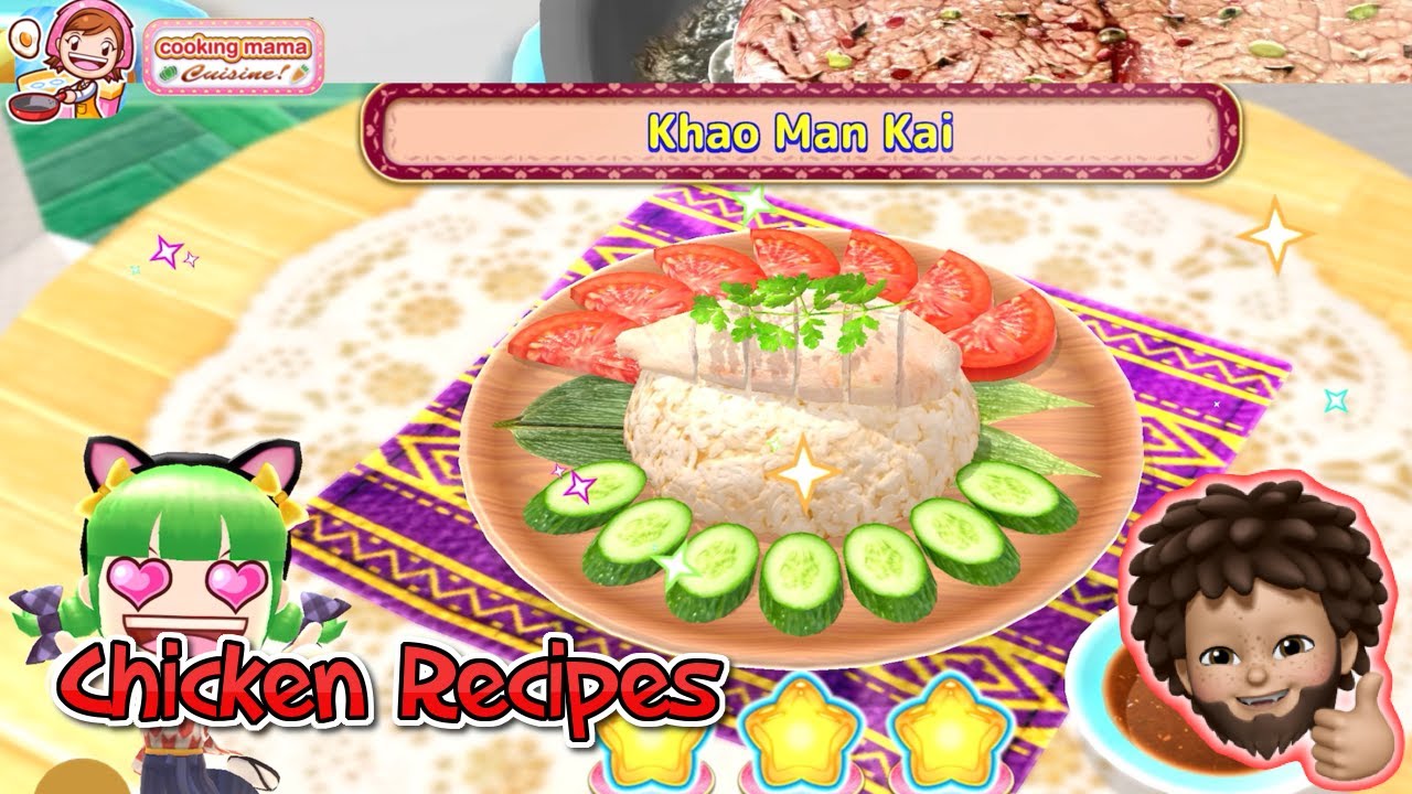 Cooking Mama Cuisine! Chicken Recipes Khao Man Kai YouTube