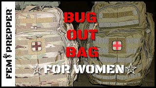 FEMALE BUG OUT BAG | HOW TO PACK A BUG OUT BAG FOR WOMEN