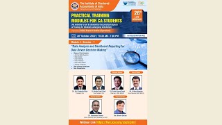 26th Live Webinar on “Practical Training Modules for CA Students”