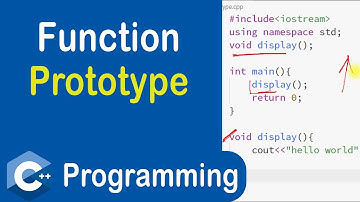 #39 Function Prototype in C++ | C++ Programming