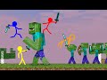 Stickman VS Minecraft: Giant Zombie Apocalypse School - AVM Shorts Animation