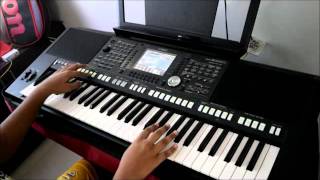 Video thumbnail of "Ninnai Saranadainthen - Bharathi - Keyboard Cover"