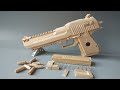 DESERT EAGLE 50AE The Hardest Toy Gun I Ve Ever Made From Craft Sticks Free Template 