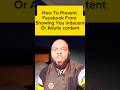 How to Prevent Facebook from Showing You Indecent or Adult Content | Charles InfoDesk