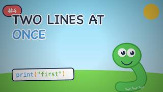 Python for Kids #004 — Two Lines At Once   Top line runs first