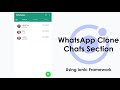 ionic UI, WhatsApp Clone Part 1 - Chats Section