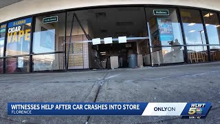 Car crashes into UPS store in northern Kentucky; witnesses rush to help