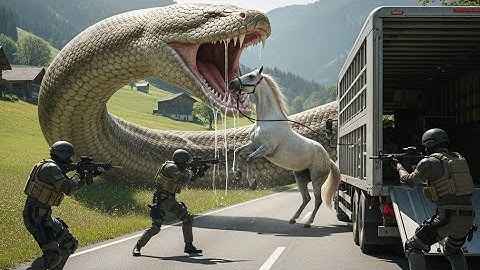 Brave Heroes Save Autistic Horse from Giant Python’s Deadly Coils