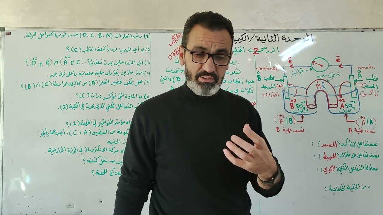 كيمياء توجيهي-الخلية الجلفانية ج1