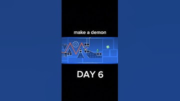 Day 6 of making a demon #geometrydash #gd #shorts #viralshort