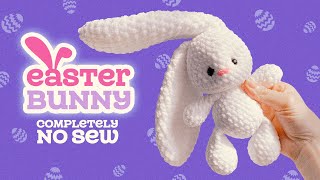 NO-SEW | Tutorial: Crochet Easter Bunny 🐰 Long Ears Bunny