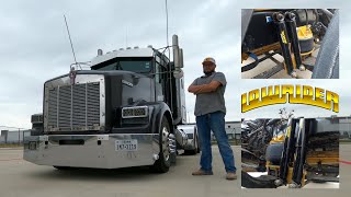 Kenworth lowrider truck, custom t800 steer air ride suspension