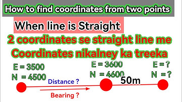 How to find distance and Bearing by coordinates | Bearing se coordinates kaise nikale | Shahid Surve